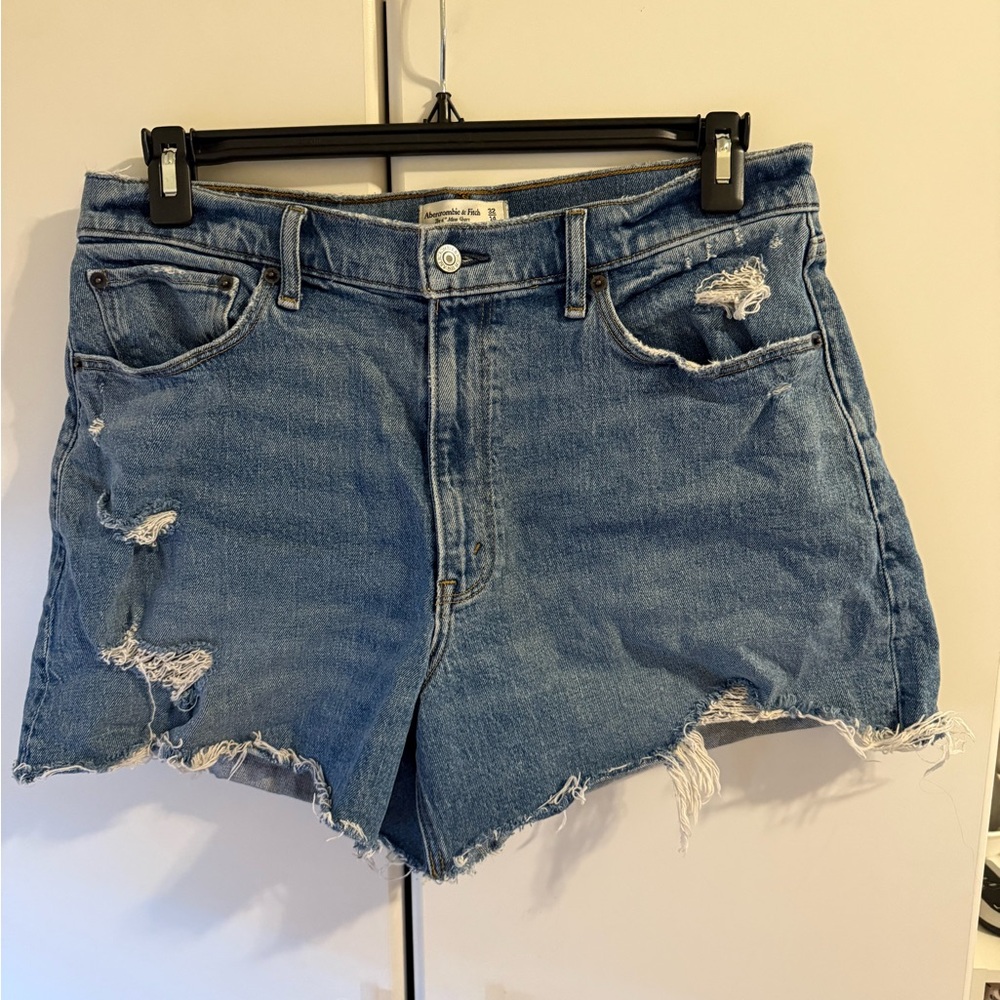 Abercrombie & Fitch Distressed Denim Shorts